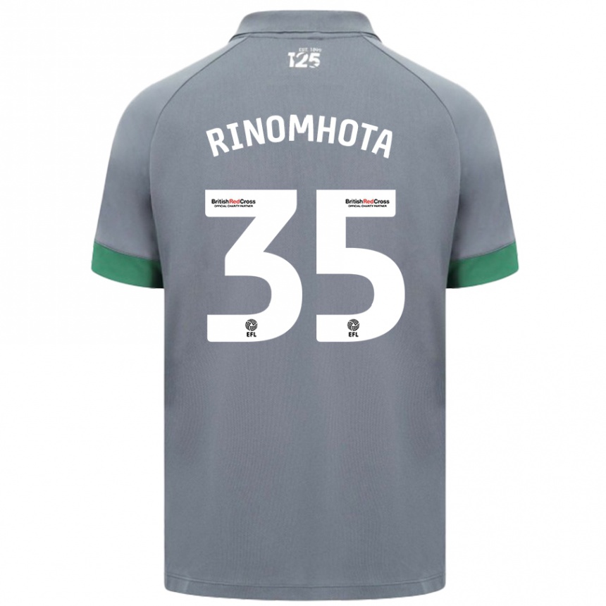 Kids Football Andy Rinomhota #35 Dark Gray Away Jersey 2024/25 T-Shirt