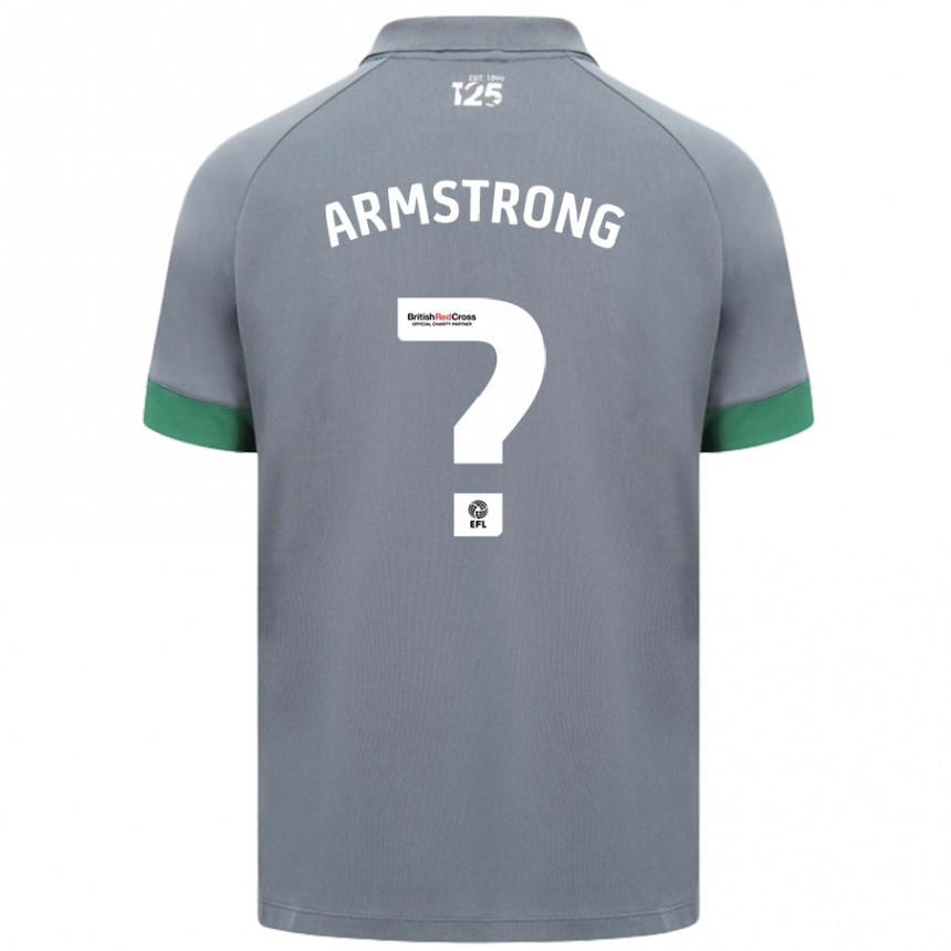 Kids Football Luke Armstrong #0 Dark Gray Away Jersey 2024/25 T-Shirt