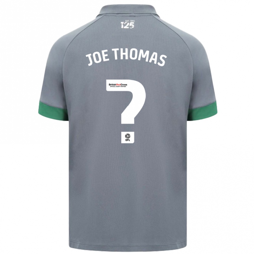 Kids Football Joe Thomas #0 Dark Gray Away Jersey 2024/25 T-Shirt