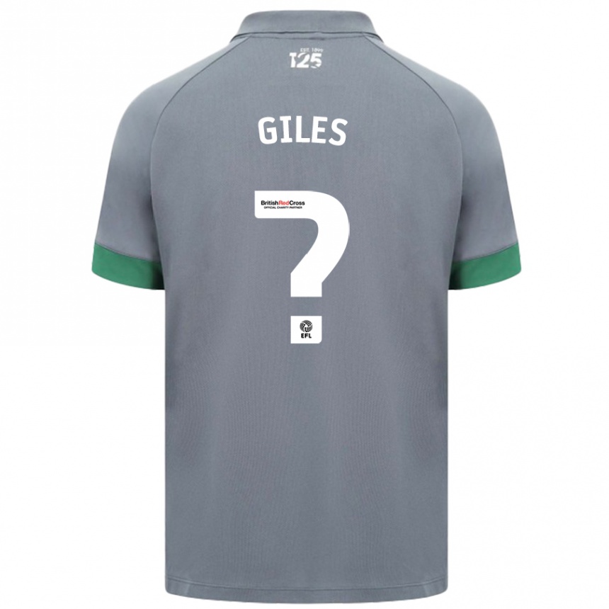 Kids Football Luey Giles #0 Dark Gray Away Jersey 2024/25 T-Shirt