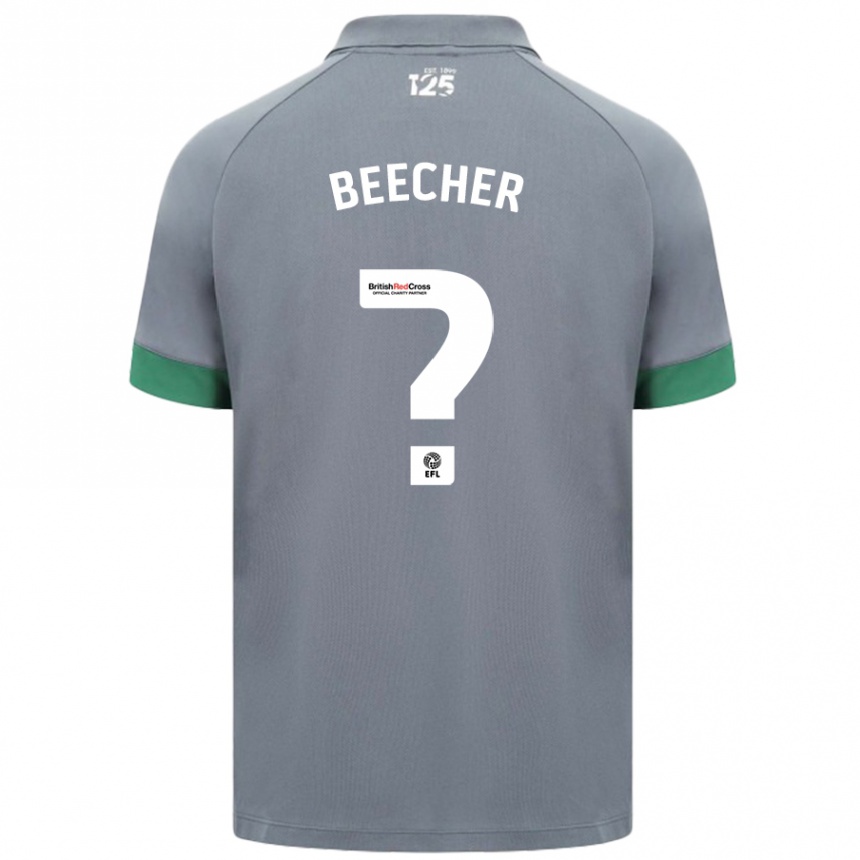 Kids Football Josh Beecher #0 Dark Gray Away Jersey 2024/25 T-Shirt