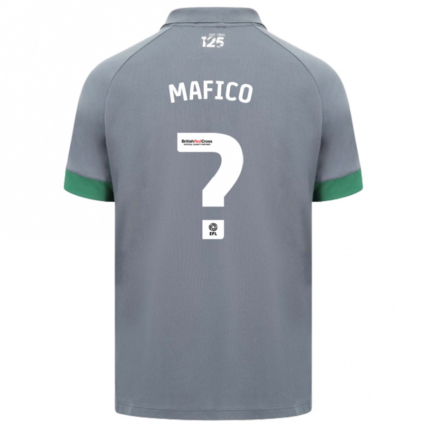 Kids Football Dakarai Mafico #0 Dark Gray Away Jersey 2024/25 T-Shirt