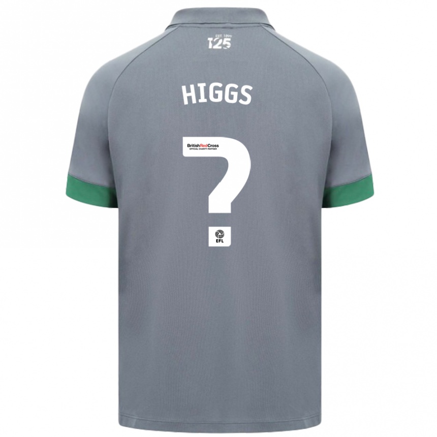 Kids Football Daniel Higgs #0 Dark Gray Away Jersey 2024/25 T-Shirt