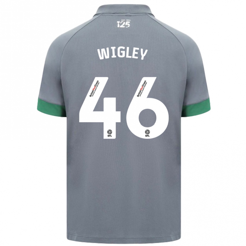 Kids Football Morgan Wigley #46 Dark Gray Away Jersey 2024/25 T-Shirt