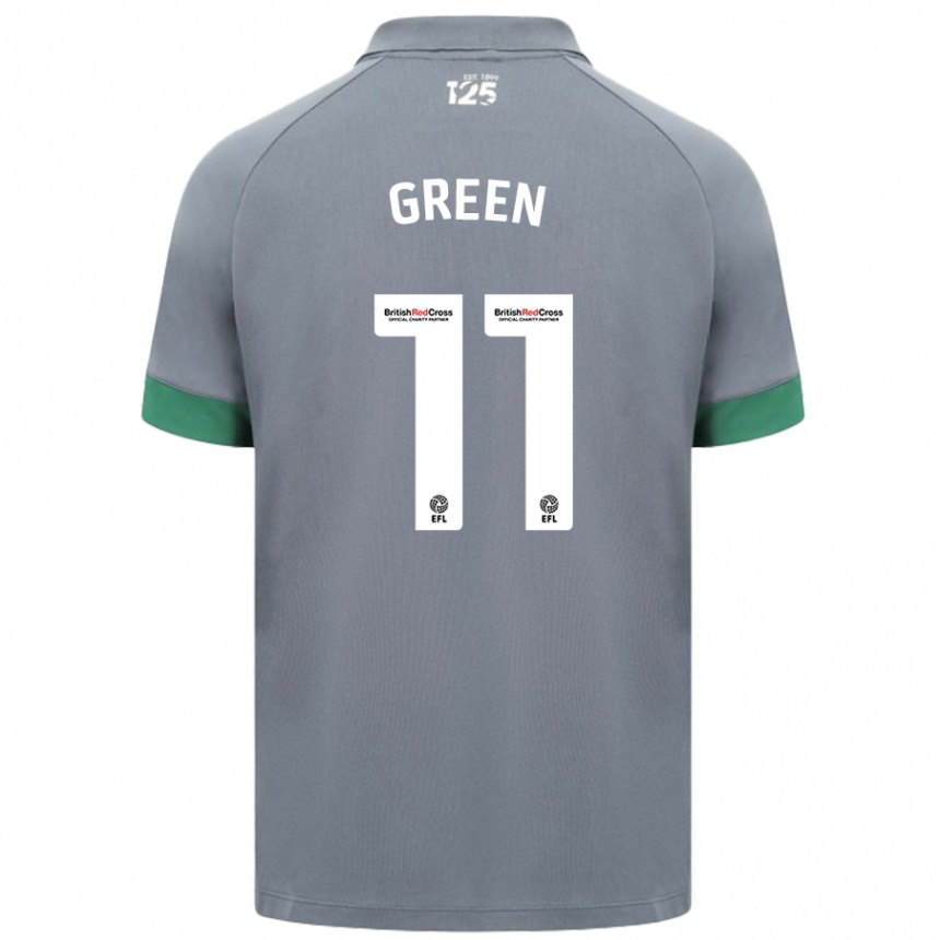 Kids Football Danielle Green #11 Dark Gray Away Jersey 2024/25 T-Shirt