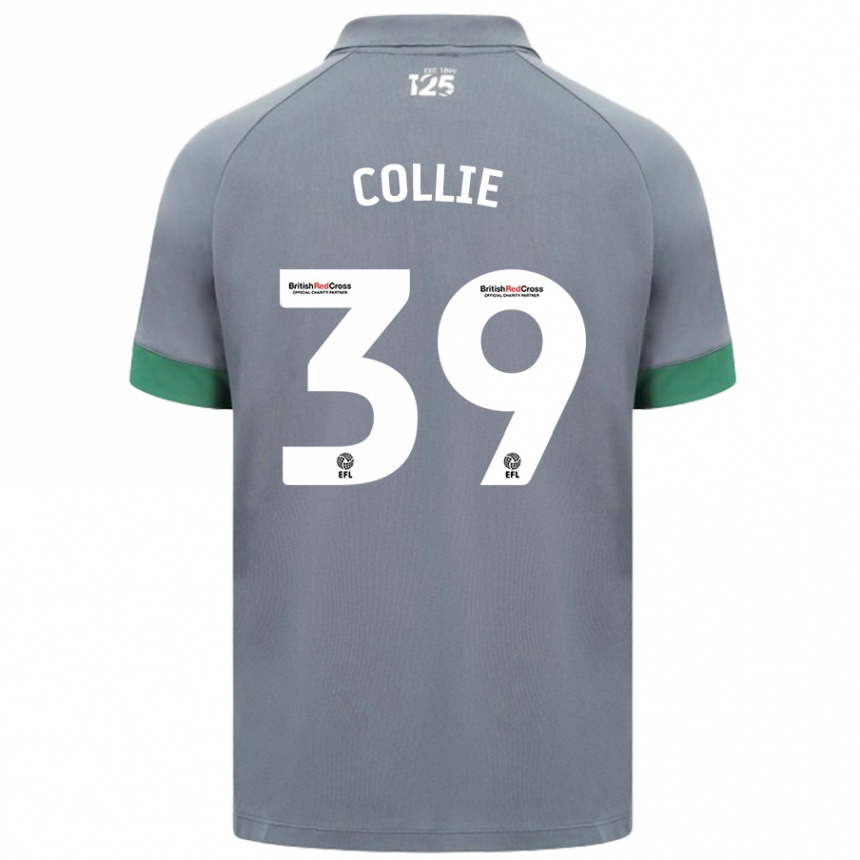 Kids Football Eliza Collie #39 Dark Gray Away Jersey 2024/25 T-Shirt