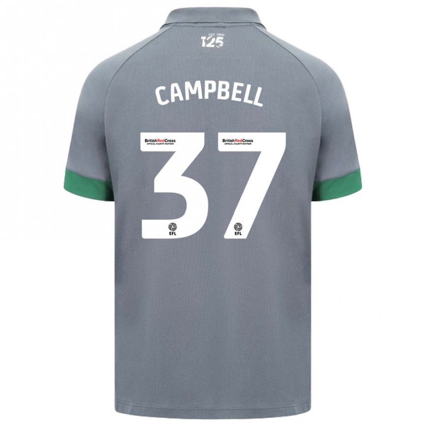 Kids Football Vontae Daley-Campbell #37 Dark Gray Away Jersey 2024/25 T-Shirt