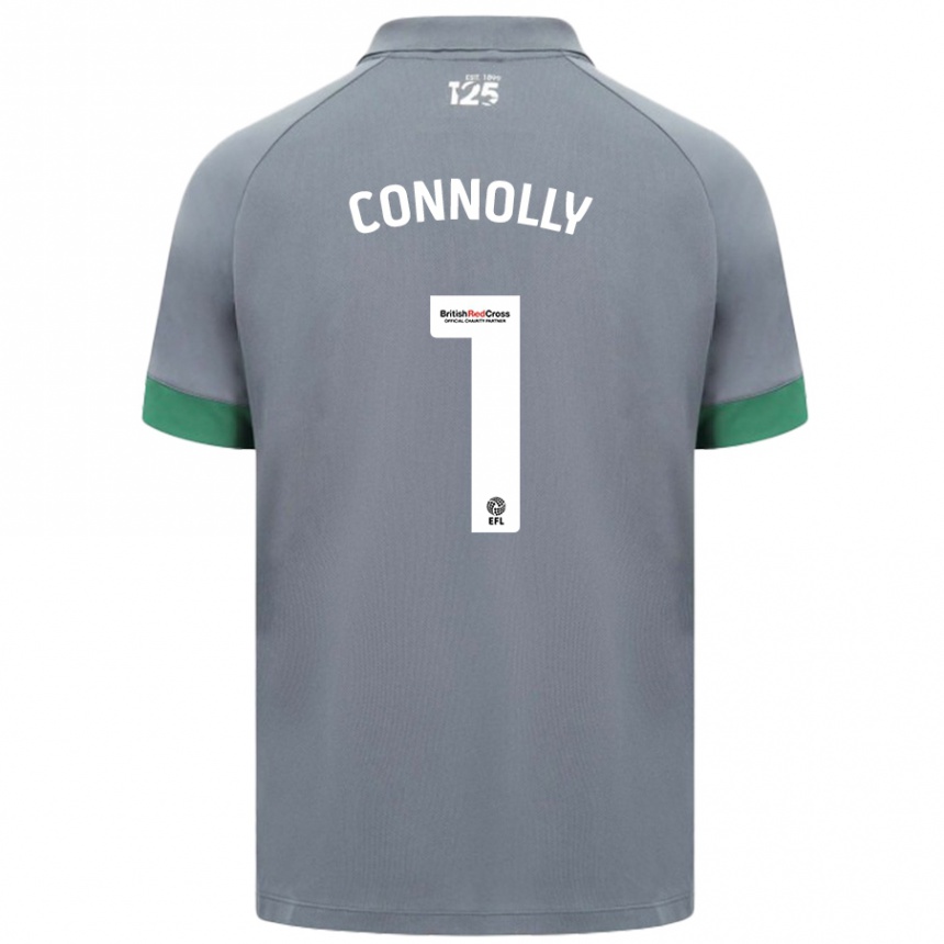 Kids Football Daisy Connolly #1 Dark Gray Away Jersey 2024/25 T-Shirt