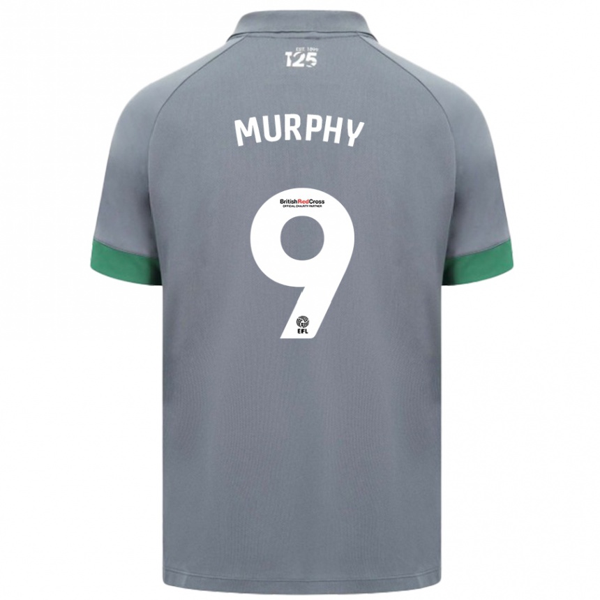 Kids Football Alana Murphy #9 Dark Gray Away Jersey 2024/25 T-Shirt