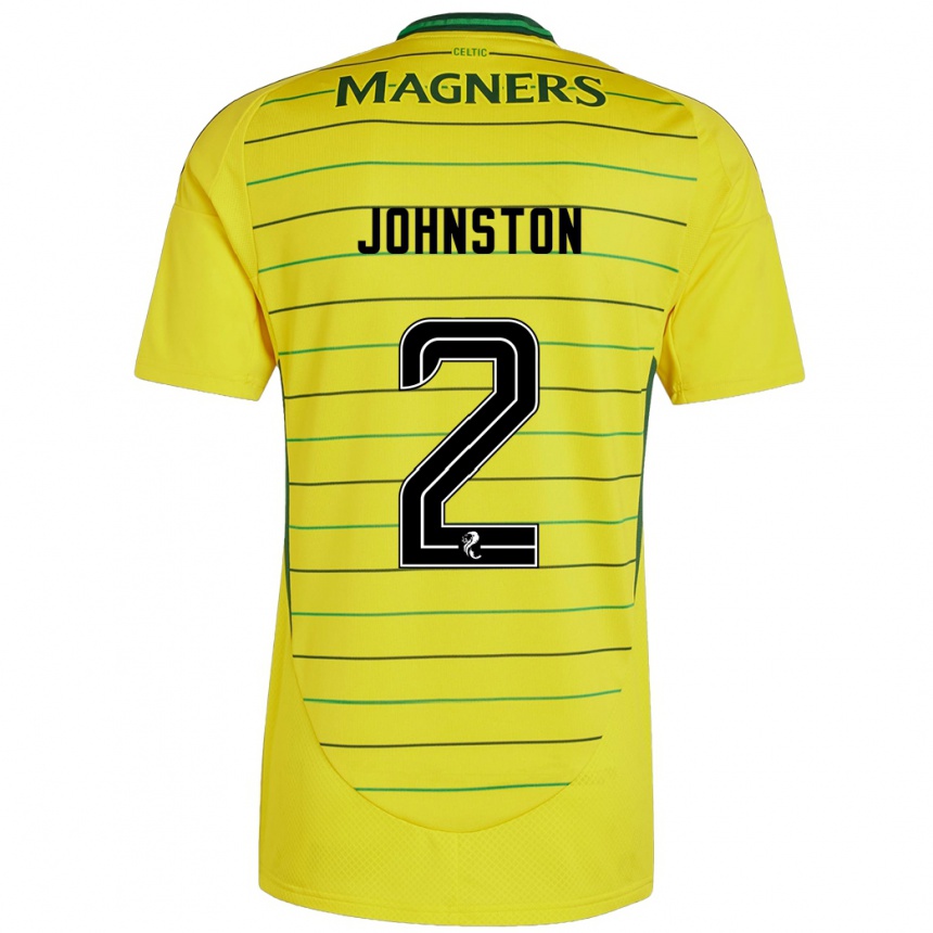 Kids Football Alistair Johnston #2 Yellow Away Jersey 2024/25 T-Shirt