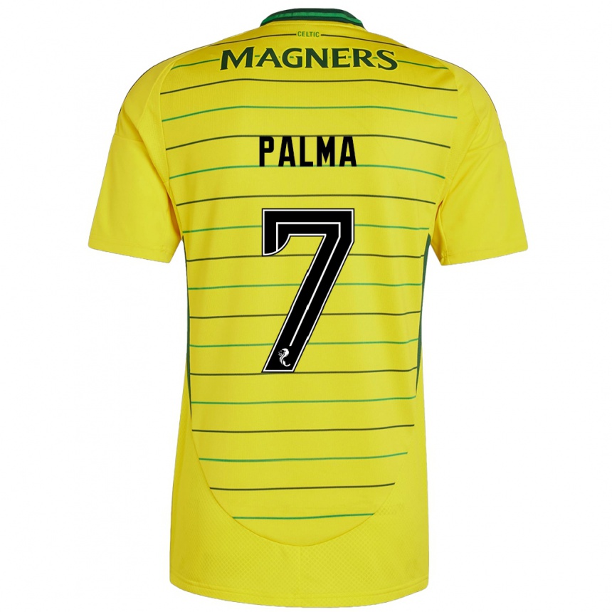 Kids Football Luis Palma #7 Yellow Away Jersey 2024/25 T-Shirt