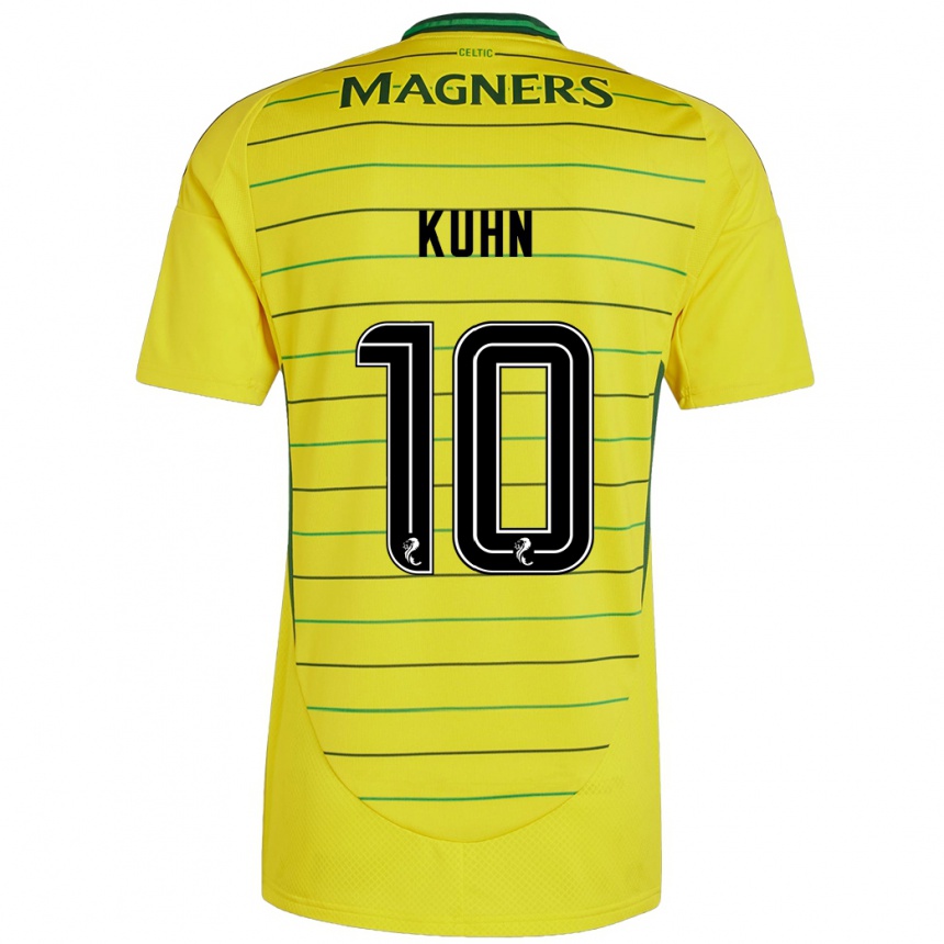 Kids Football Nicolas Kühn #10 Yellow Away Jersey 2024/25 T-Shirt