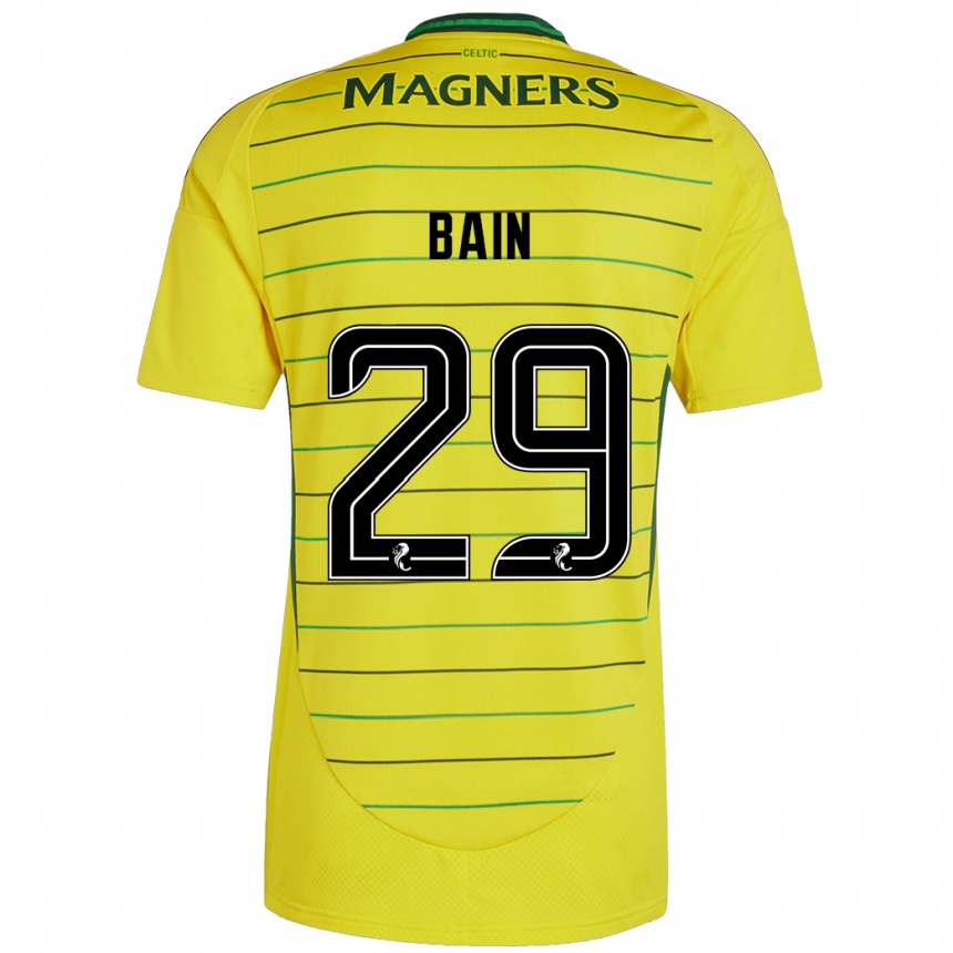 Kids Football Scott Bain #29 Yellow Away Jersey 2024/25 T-Shirt