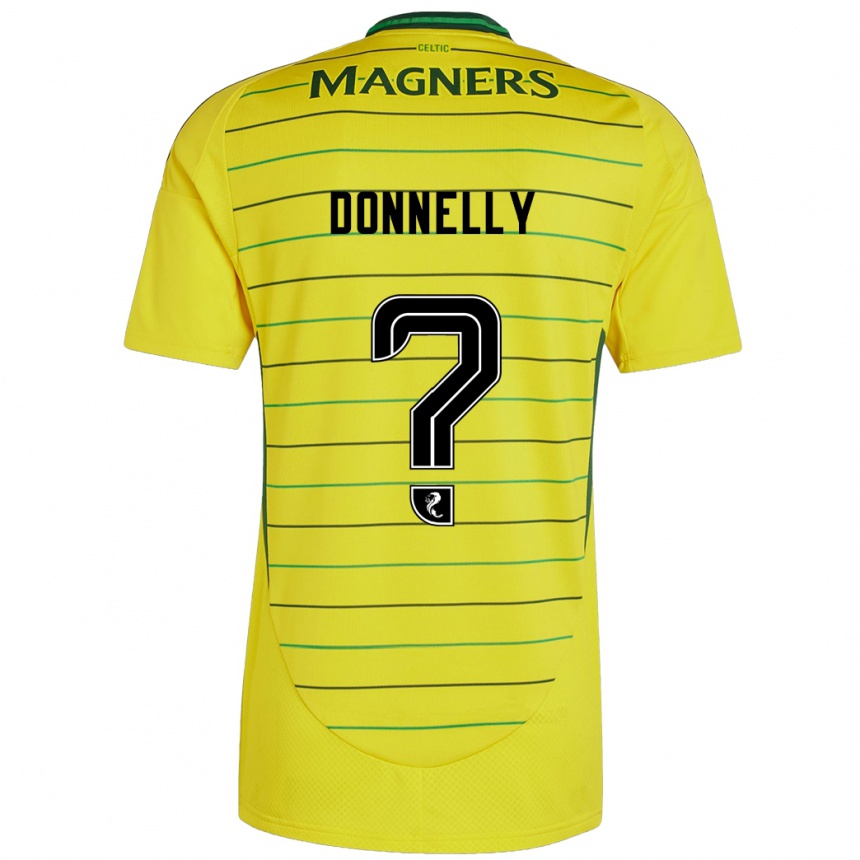 Kids Football Jacob Donnelly #0 Yellow Away Jersey 2024/25 T-Shirt