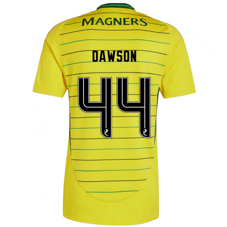 Kids Football Joey Dawson #44 Yellow Away Jersey 2024/25 T-Shirt