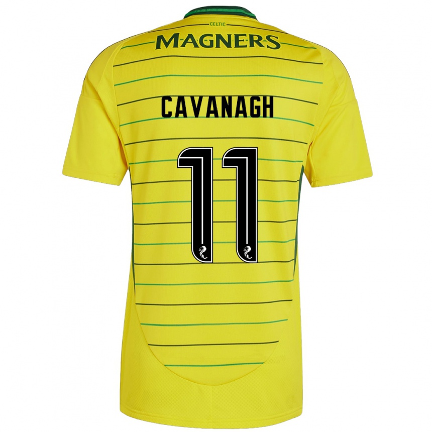 Kids Football Colette Cavanagh #11 Yellow Away Jersey 2024/25 T-Shirt