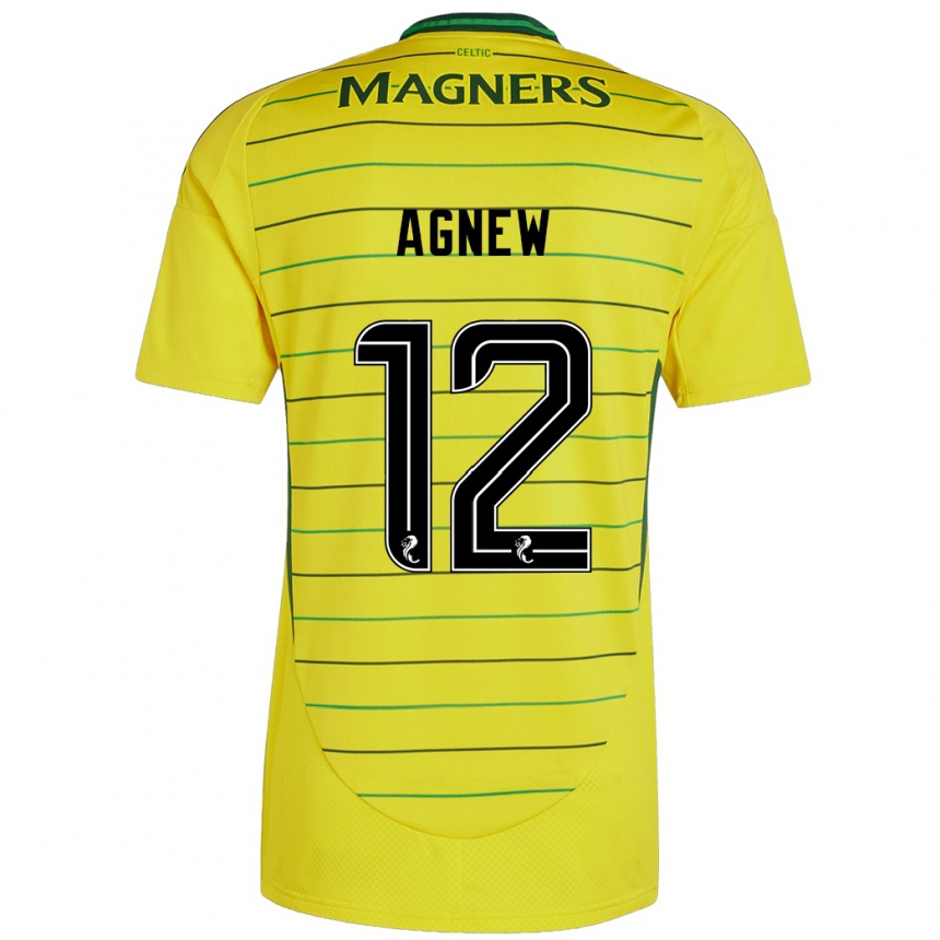 Kids Football Murphy Agnew #12 Yellow Away Jersey 2024/25 T-Shirt