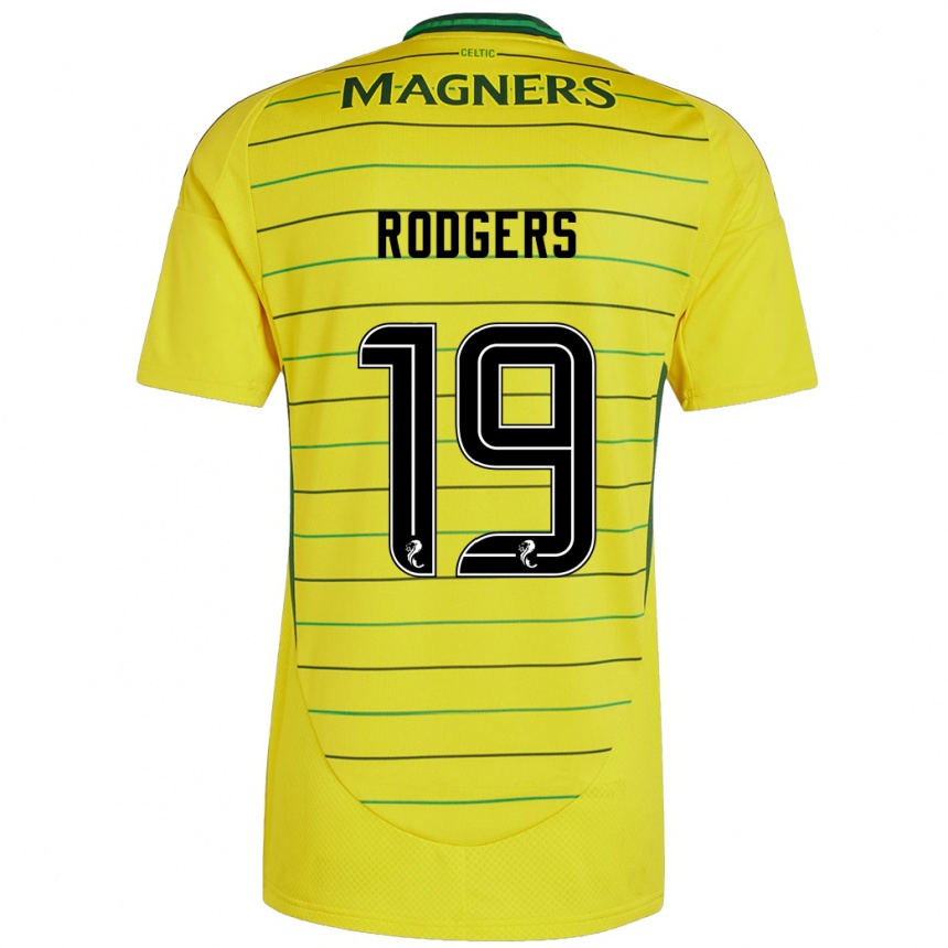 Kids Football Lisa Rodgers #19 Yellow Away Jersey 2024/25 T-Shirt