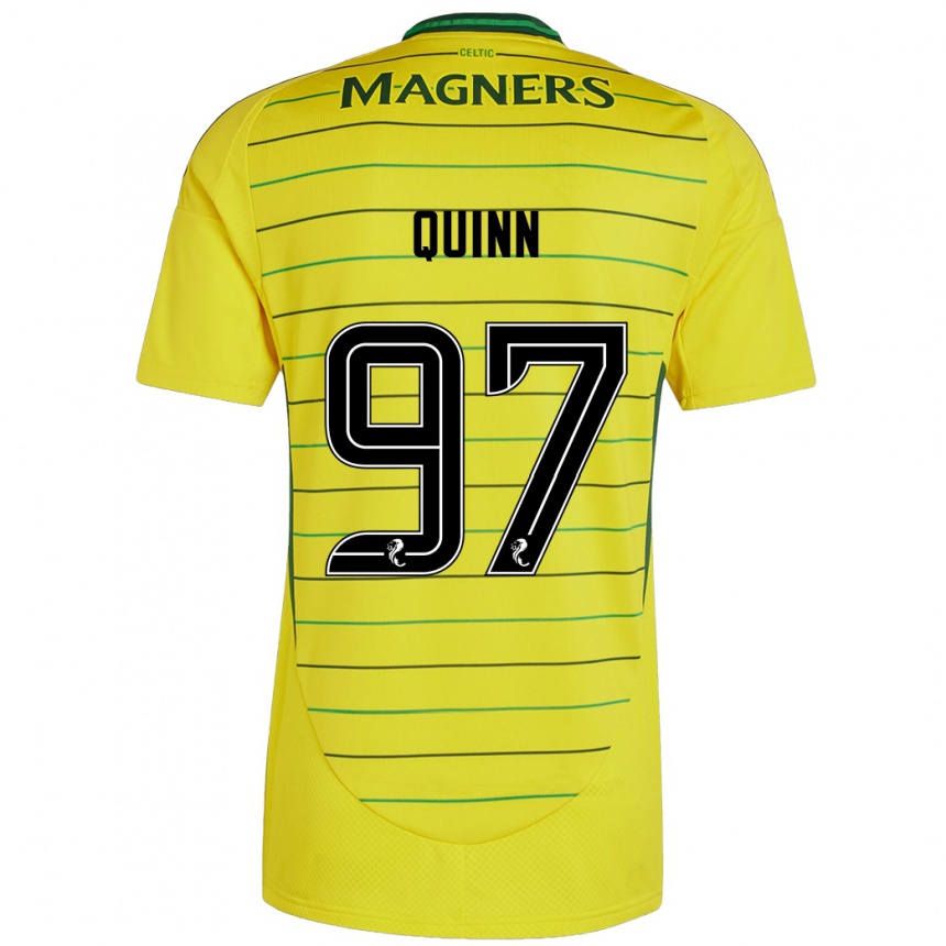 Kids Football Ben Quinn #97 Yellow Away Jersey 2024/25 T-Shirt