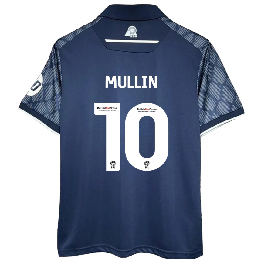 Kids Football Paul Mullin #10 Black Away Jersey 2024/25 T-Shirt