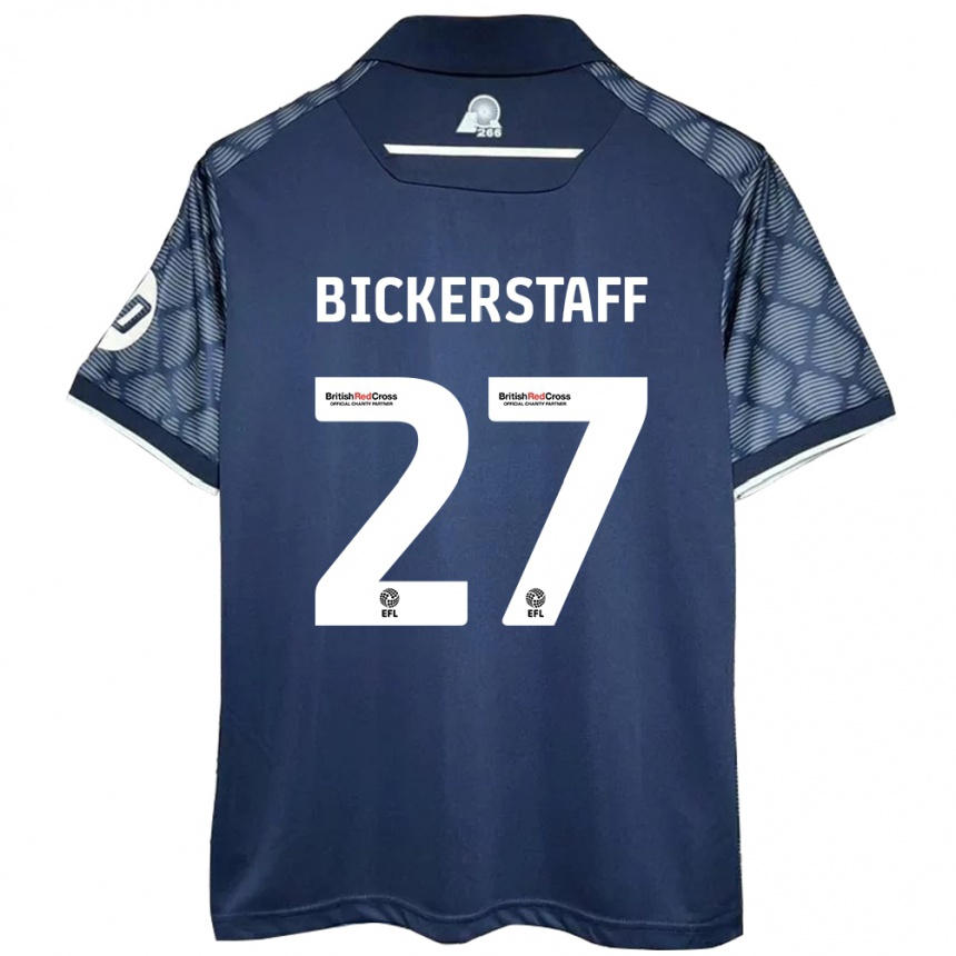 Kids Football Jake Bickerstaff #27 Black Away Jersey 2024/25 T-Shirt