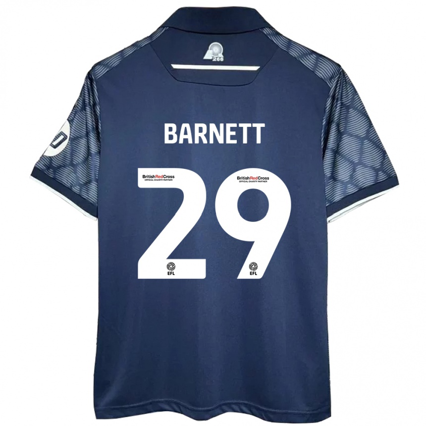 Kids Football Ryan Barnett #29 Black Away Jersey 2024/25 T-Shirt