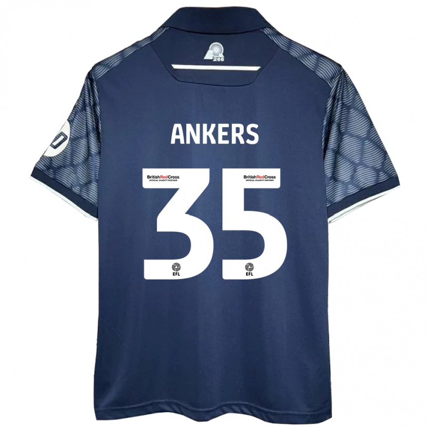 Kids Football Chloe Ankers #35 Black Away Jersey 2024/25 T-Shirt