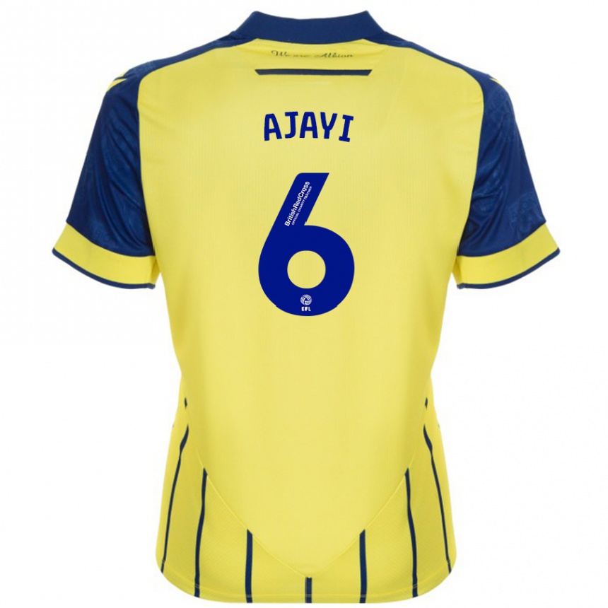 Kids Football Semi Ajayi #6 Yellow Blue Away Jersey 2024/25 T-Shirt