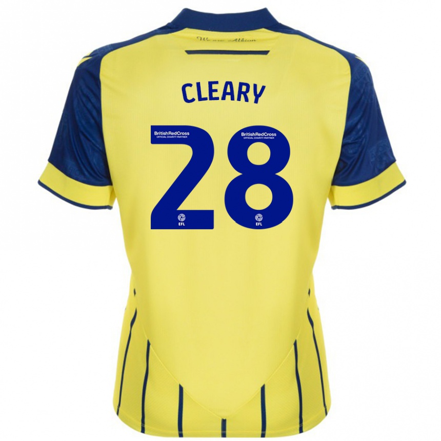 Kids Football Reyes Cleary #28 Yellow Blue Away Jersey 2024/25 T-Shirt