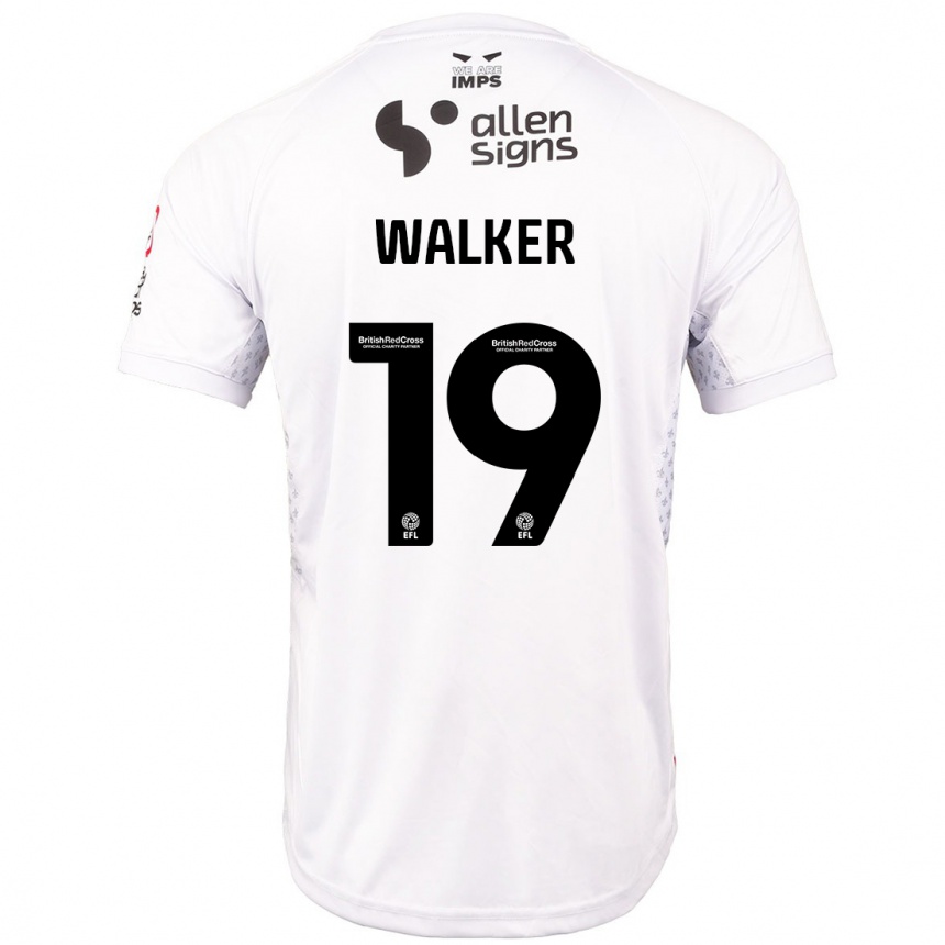 Kids Football Tyler Walker #19 Red White Away Jersey 2024/25 T-Shirt