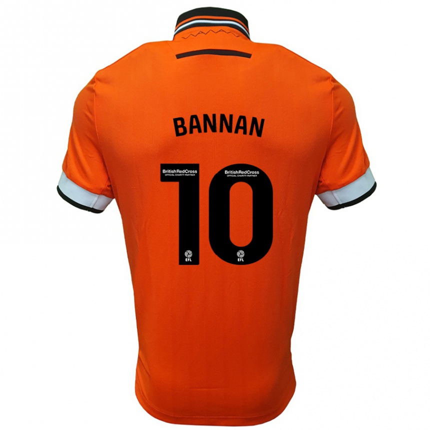 Kids Football Barry Bannan #10 Orange White Away Jersey 2024/25 T-Shirt