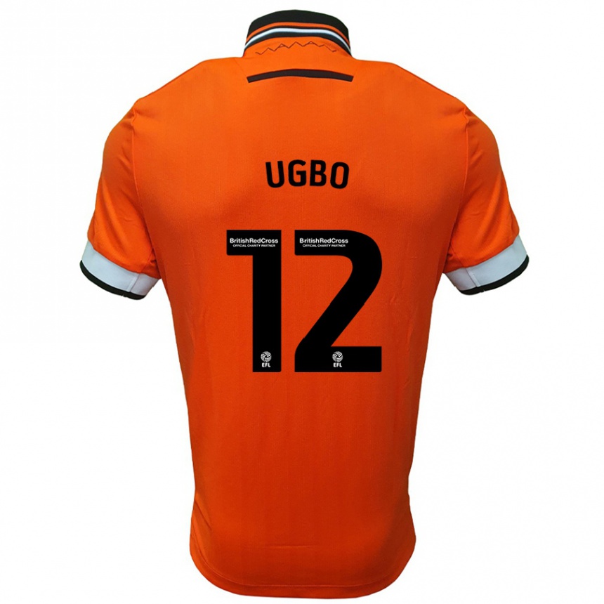 Kids Football Iké Ugbo #12 Orange White Away Jersey 2024/25 T-Shirt