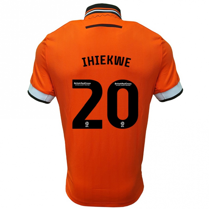 Kids Football Michael Ihiekwe #20 Orange White Away Jersey 2024/25 T-Shirt