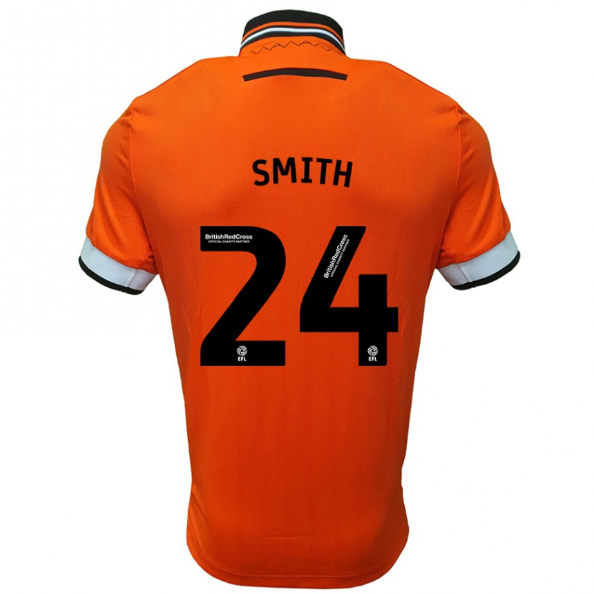 Kids Football Michael Smith #24 Orange White Away Jersey 2024/25 T-Shirt