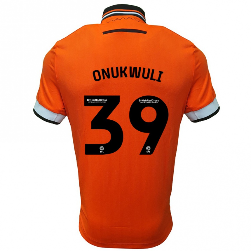 Kids Football Favour Onukwuli #39 Orange White Away Jersey 2024/25 T-Shirt