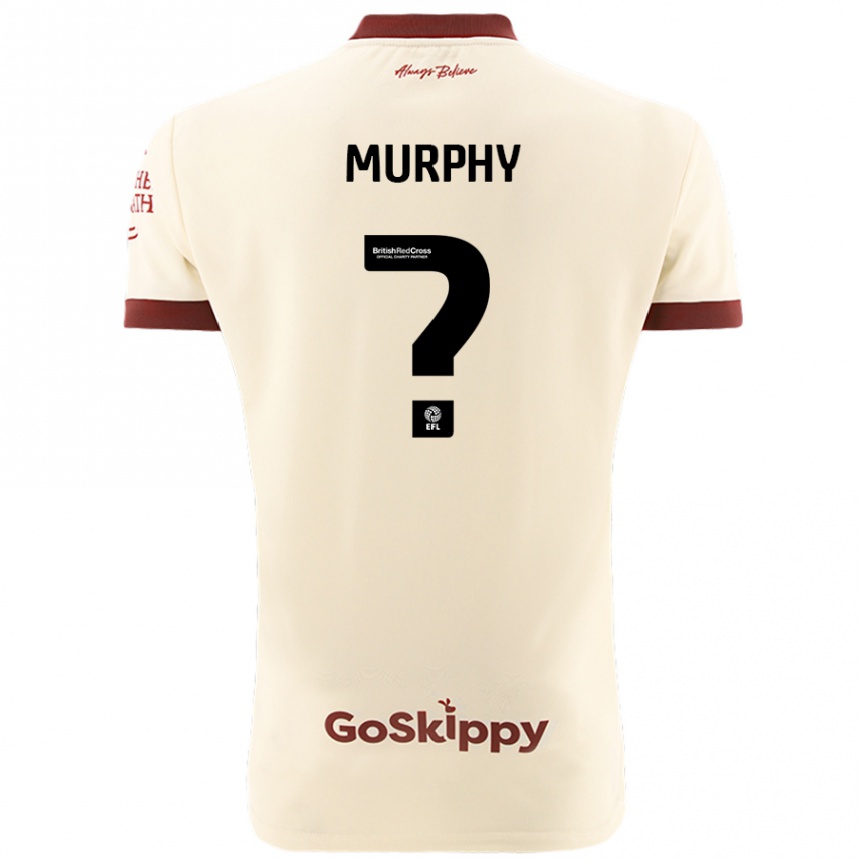 Kids Football Adam Murphy #0 Cream White Away Jersey 2024/25 T-Shirt