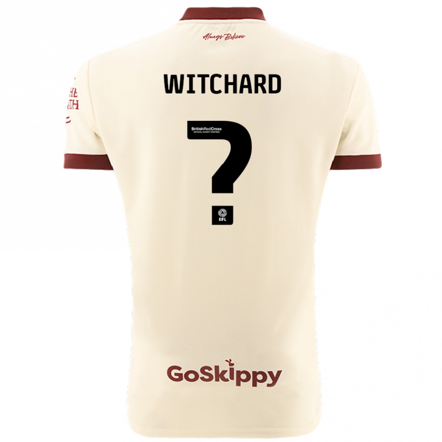 Kids Football Jack Witchard #0 Cream White Away Jersey 2024/25 T-Shirt