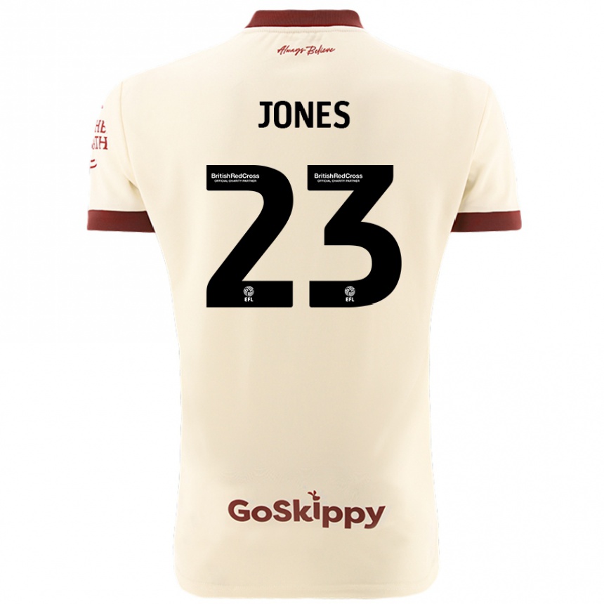 Kids Football Carrie Jones #23 Cream White Away Jersey 2024/25 T-Shirt