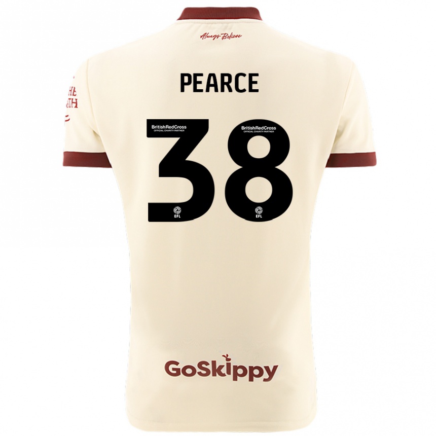 Kids Football Manon Pearce #38 Cream White Away Jersey 2024/25 T-Shirt