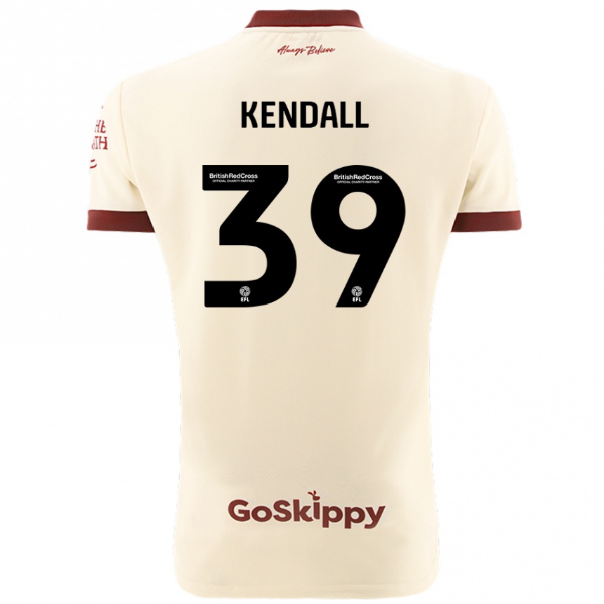 Kids Football Maya Kendall #39 Cream White Away Jersey 2024/25 T-Shirt