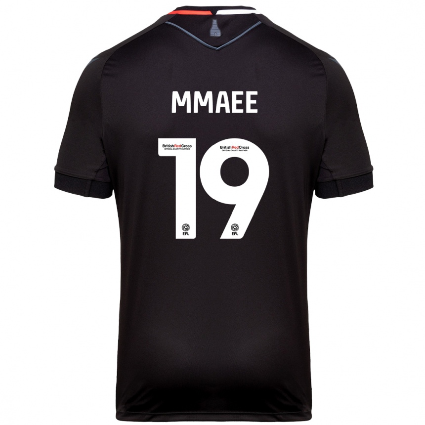 Kids Football Ryan Mmaee #19 Black Away Jersey 2024/25 T-Shirt