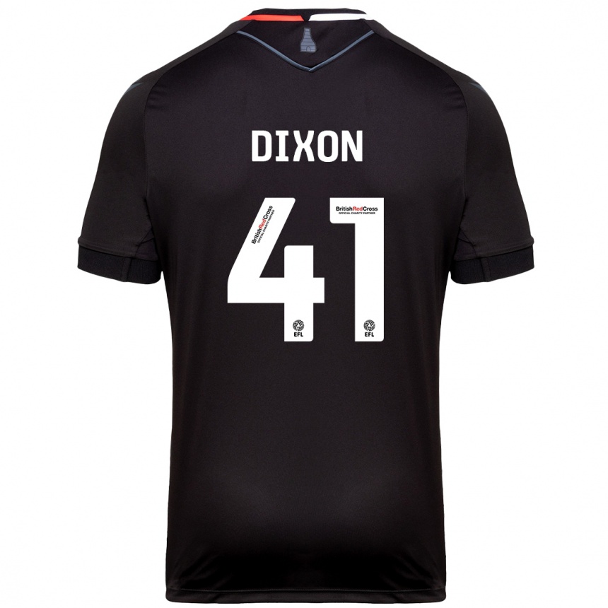 Kids Football Jaden Dixon #41 Black Away Jersey 2024/25 T-Shirt