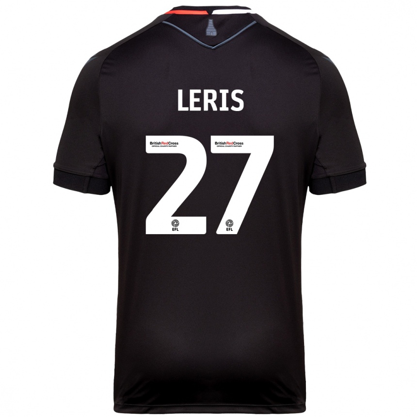 Kids Football Mehdi Léris #27 Black Away Jersey 2024/25 T-Shirt