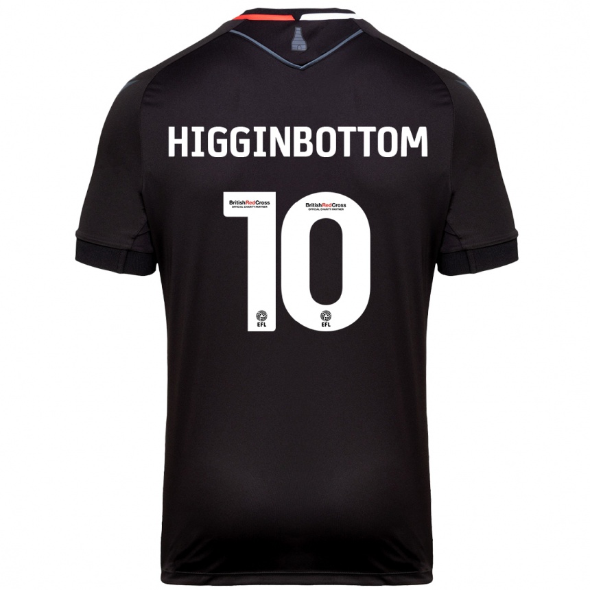 Kids Football Alice Higginbottom #10 Black Away Jersey 2024/25 T-Shirt