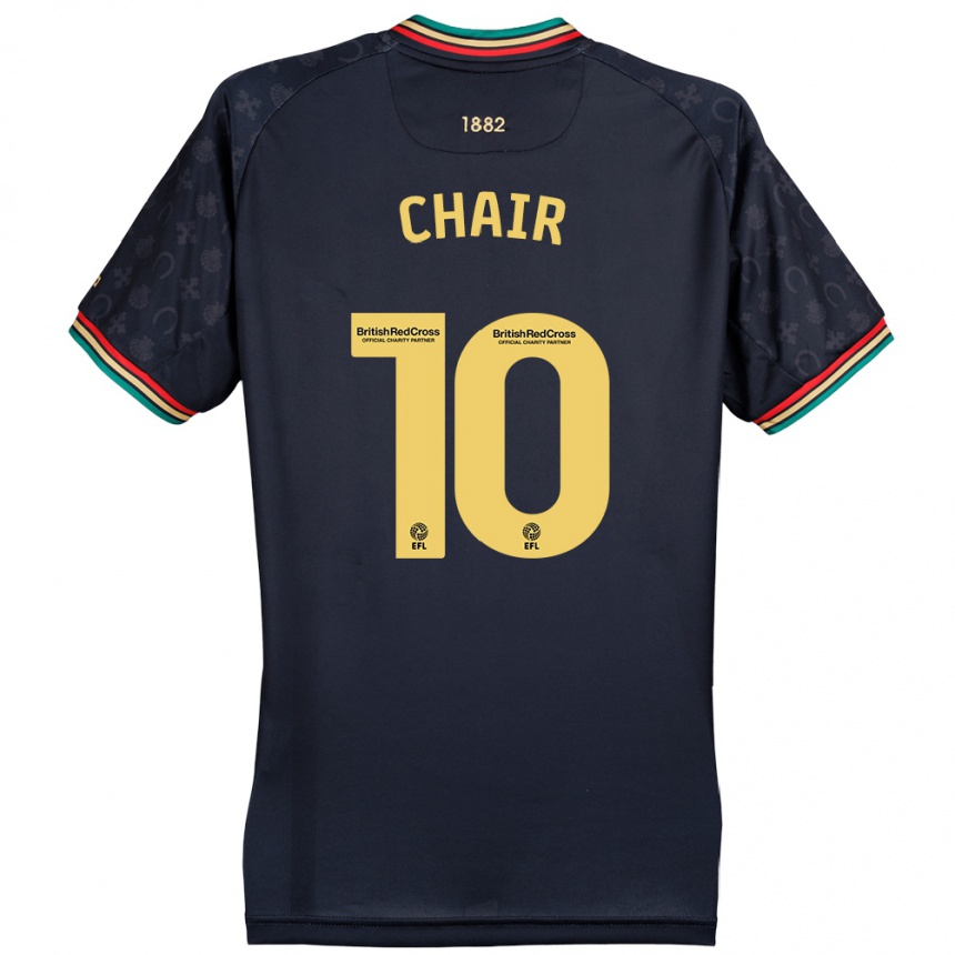 Kids Football Ilias Chair #10 Dark Navy Blue Away Jersey 2024/25 T-Shirt