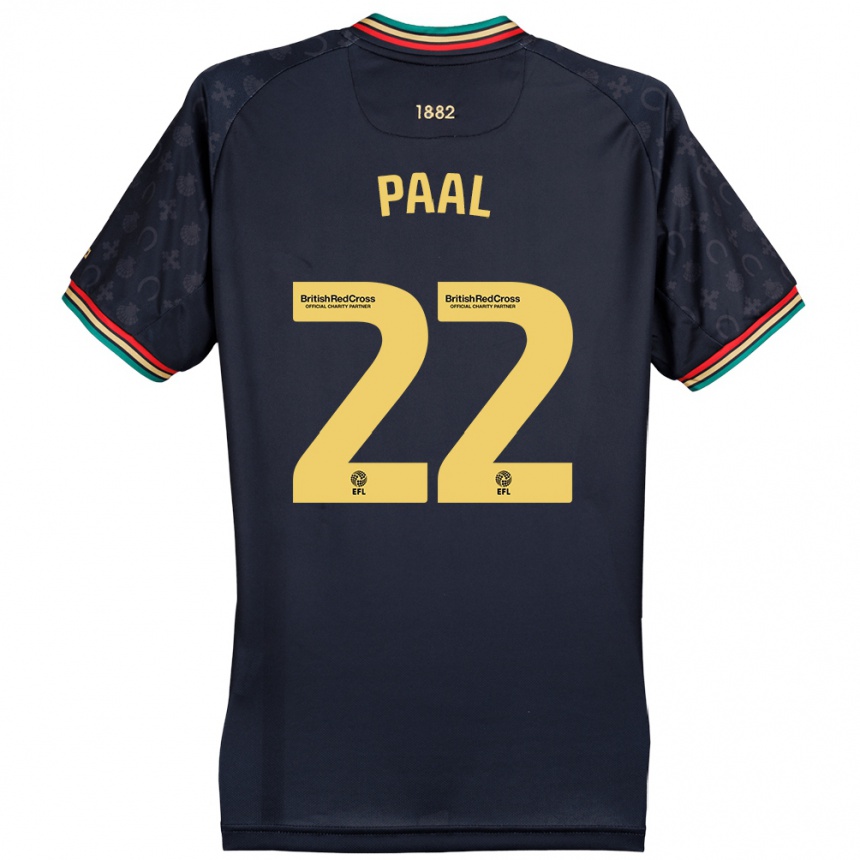 Kids Football Kenneth Paal #22 Dark Navy Blue Away Jersey 2024/25 T-Shirt