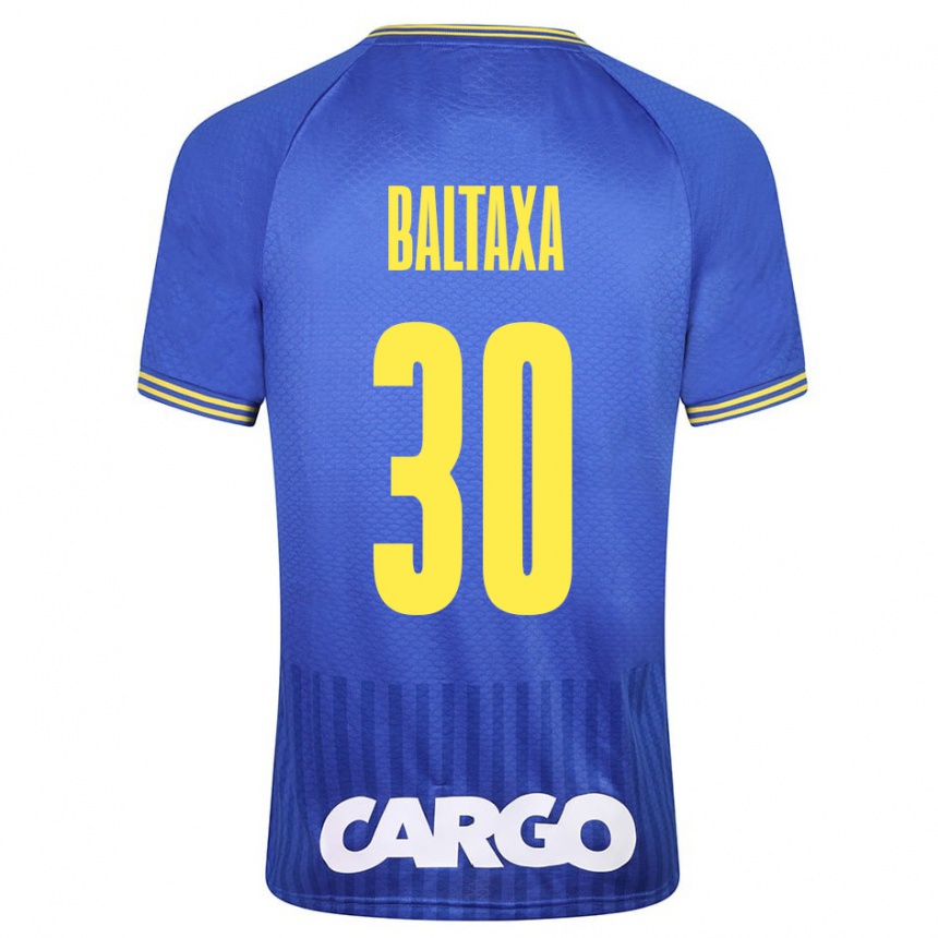 Kids Football Matan Baltaxa #30 White Away Jersey 2024/25 T-Shirt