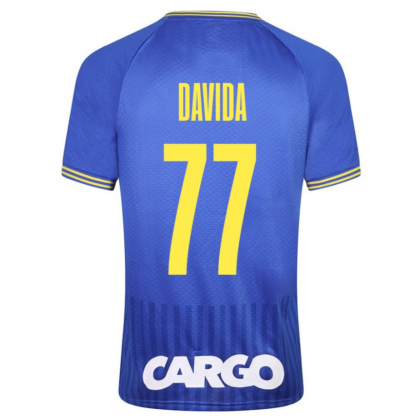 Kids Football Osher Davida #77 White Away Jersey 2024/25 T-Shirt