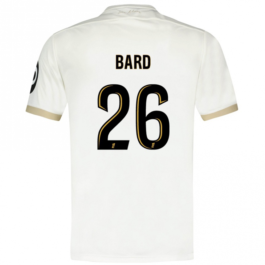 Kids Football Melvin Bard #26 White Gold Away Jersey 2024/25 T-Shirt