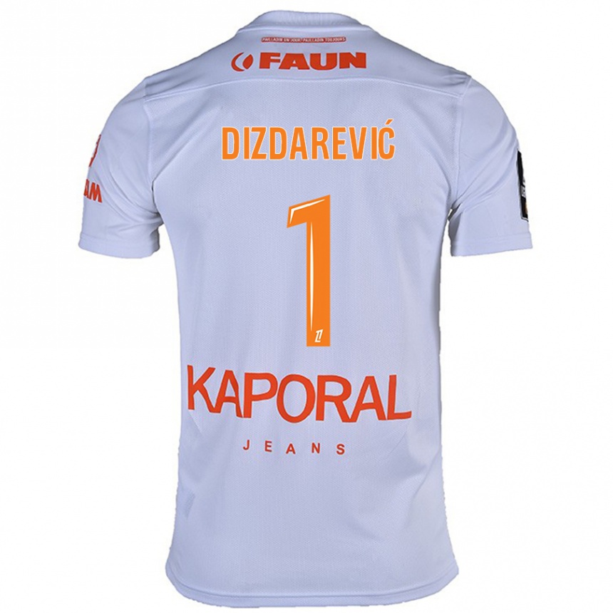 Kids Football Belmin Dizdarevic #1 White Away Jersey 2024/25 T-Shirt